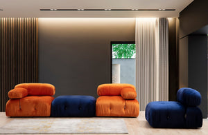 Πολυθρόνα Doxa Δεξιά Πορτοκαλί 95x95x75 εκ.