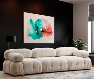 Πολυθρόνα Doxa Δεξιά Κρεμ - Bouclé 95x95x75 εκ.