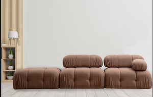 Πολυθρόνα Doxa Δεξιά Καφέ - Bouclé 95x95x75 εκ.