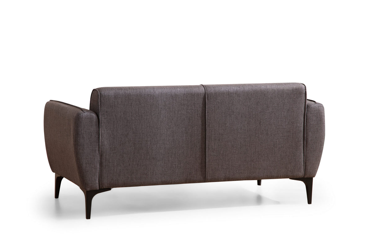 Διθέσιος Καναπές Nikouria Σκούρο Γκρι 160x95x67 εκ. - Pakobazaar