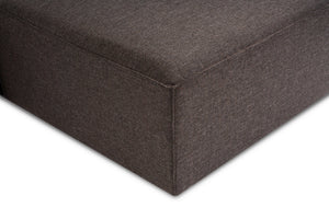 Γωνιακός Καναπές Serifos Σκούρο Καφέ 296x185x66 εκ. - Pakobazaar
