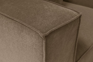 Γωνιακός Καναπές Donousa Αριστερή Γωνία Καφέ 350x190x65 εκ.
