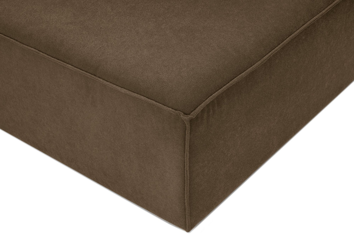 Γωνιακός Καναπές Donousa Αριστερή Γωνία Καφέ 350x190x65 εκ.