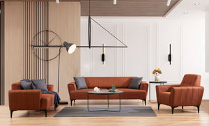 Πολυθρόνα Fassolou Κεραμιδί 95x90x77 εκ.