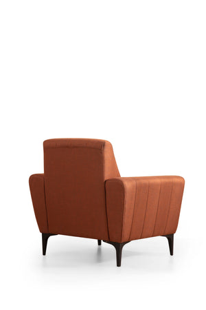 Πολυθρόνα Fassolou Κεραμιδί 95x90x77 εκ.