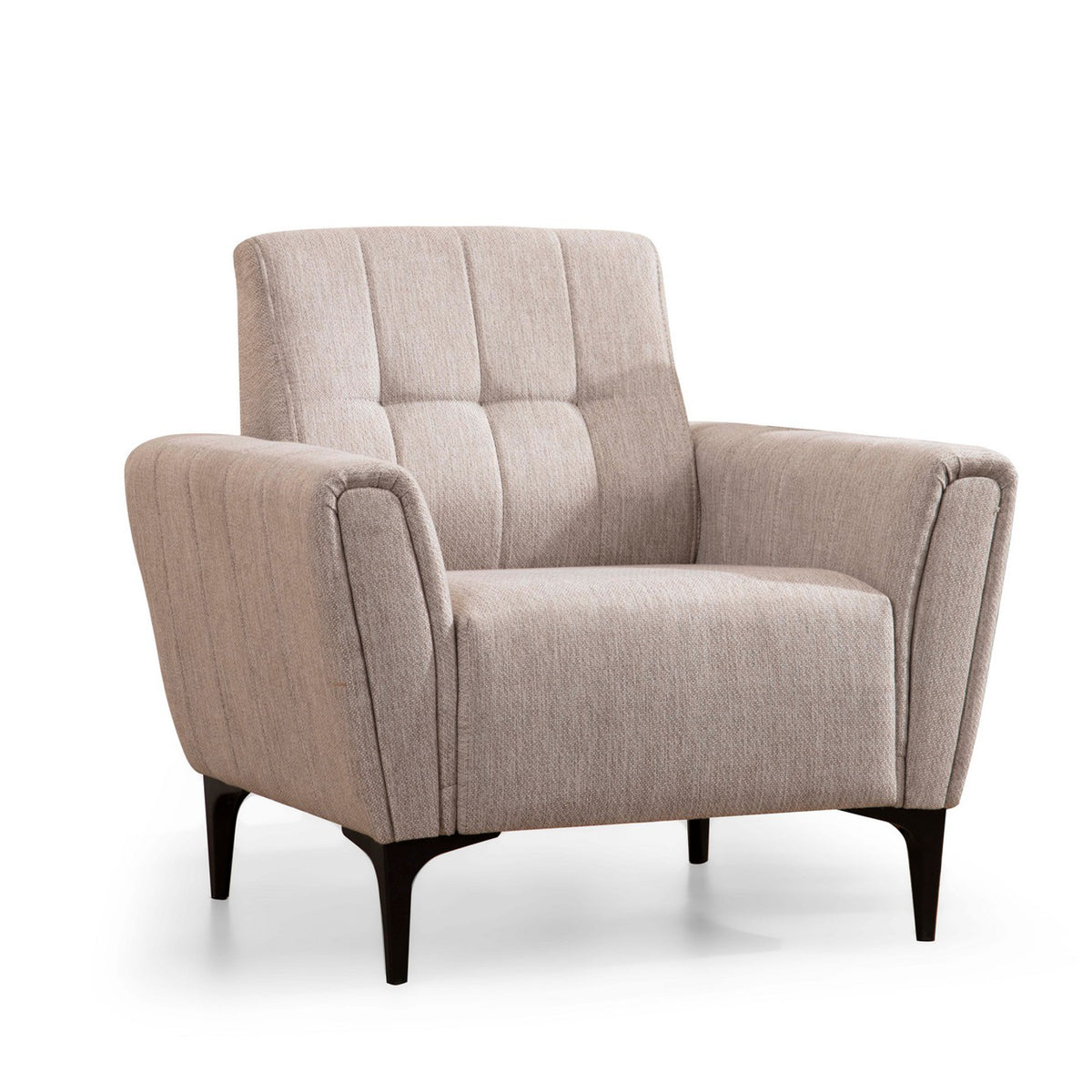 Πολυθρόνα Fassolou Μπεζ 95x90x77 εκ.