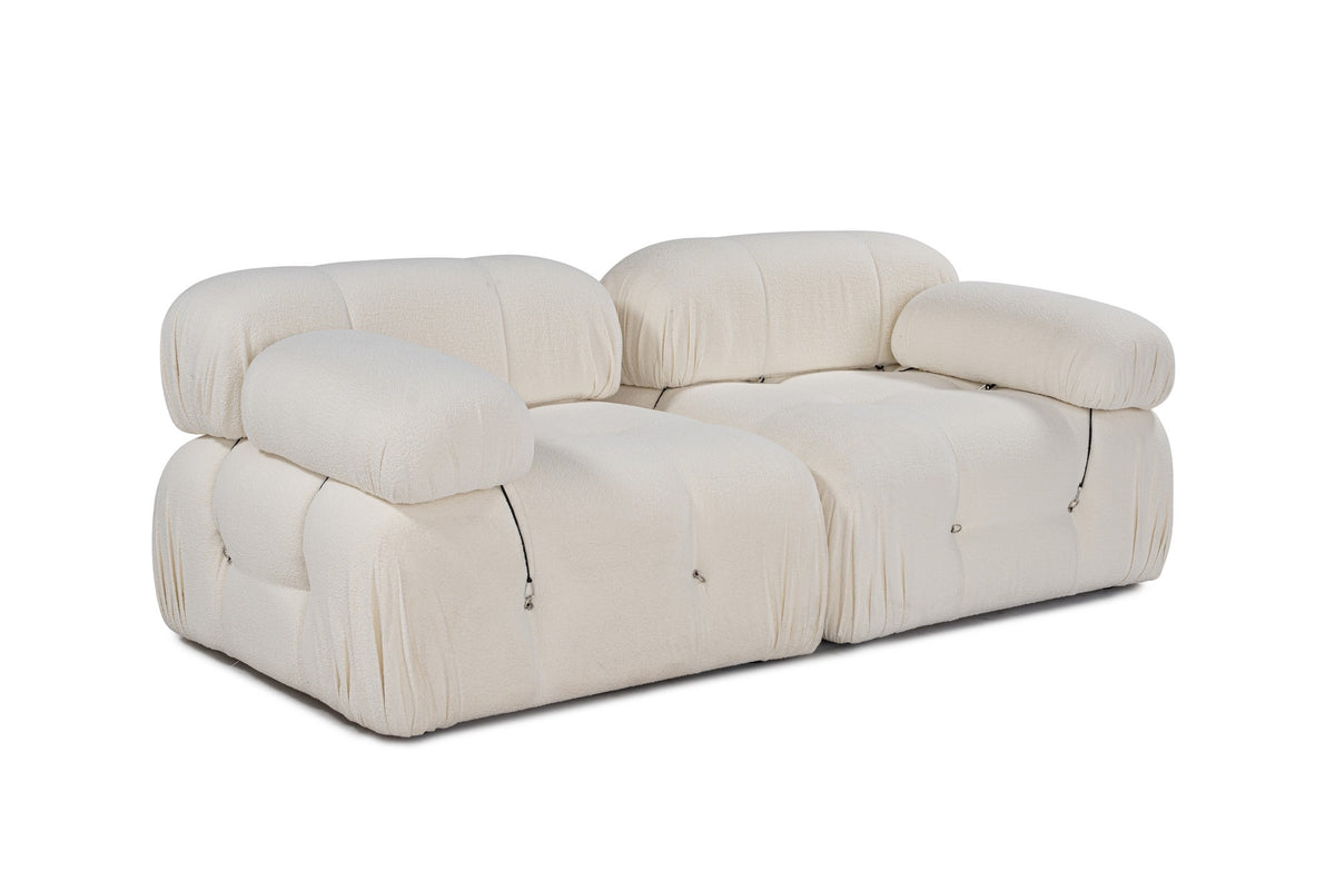 Διθέσιος Καναπές Doxa Κρεμ 95x95x75 εκ.