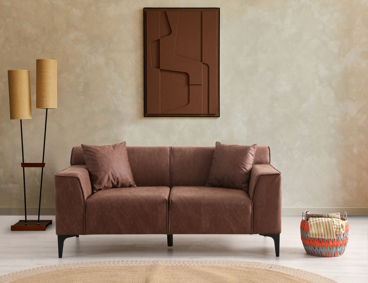 Διθέσιος Καναπές Artemonas Κονιάκ 163x86x69 εκ.