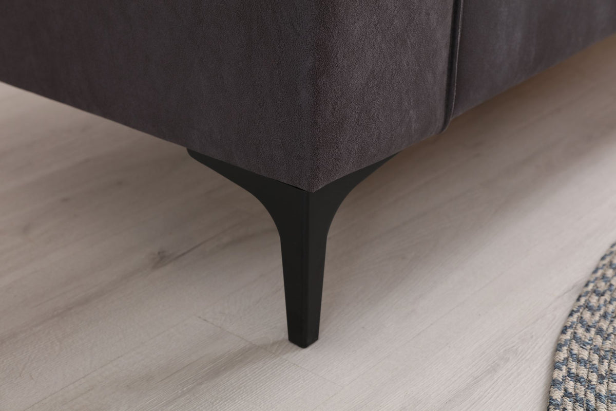 Διθέσιος Καναπές Artemonas Ανθρακί 163x86x69 εκ.