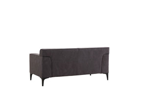 Διθέσιος Καναπές Artemonas Ανθρακί 163x86x69 εκ.