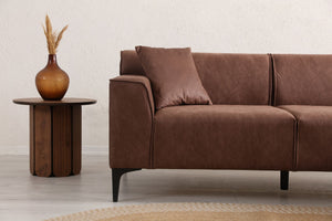 Γωνιακός Καναπές Artemonas Δεξιά Γωνία Κονιάκ 250x145x69 εκ.