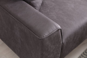 Γωνιακός Καναπές Artemonas Δεξιά Γωνία Ανθρακί 250x145x69 εκ.