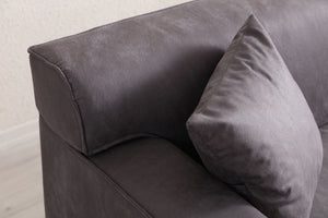 Γωνιακός Καναπές Artemonas Δεξιά Γωνία Ανθρακί 250x145x69 εκ.