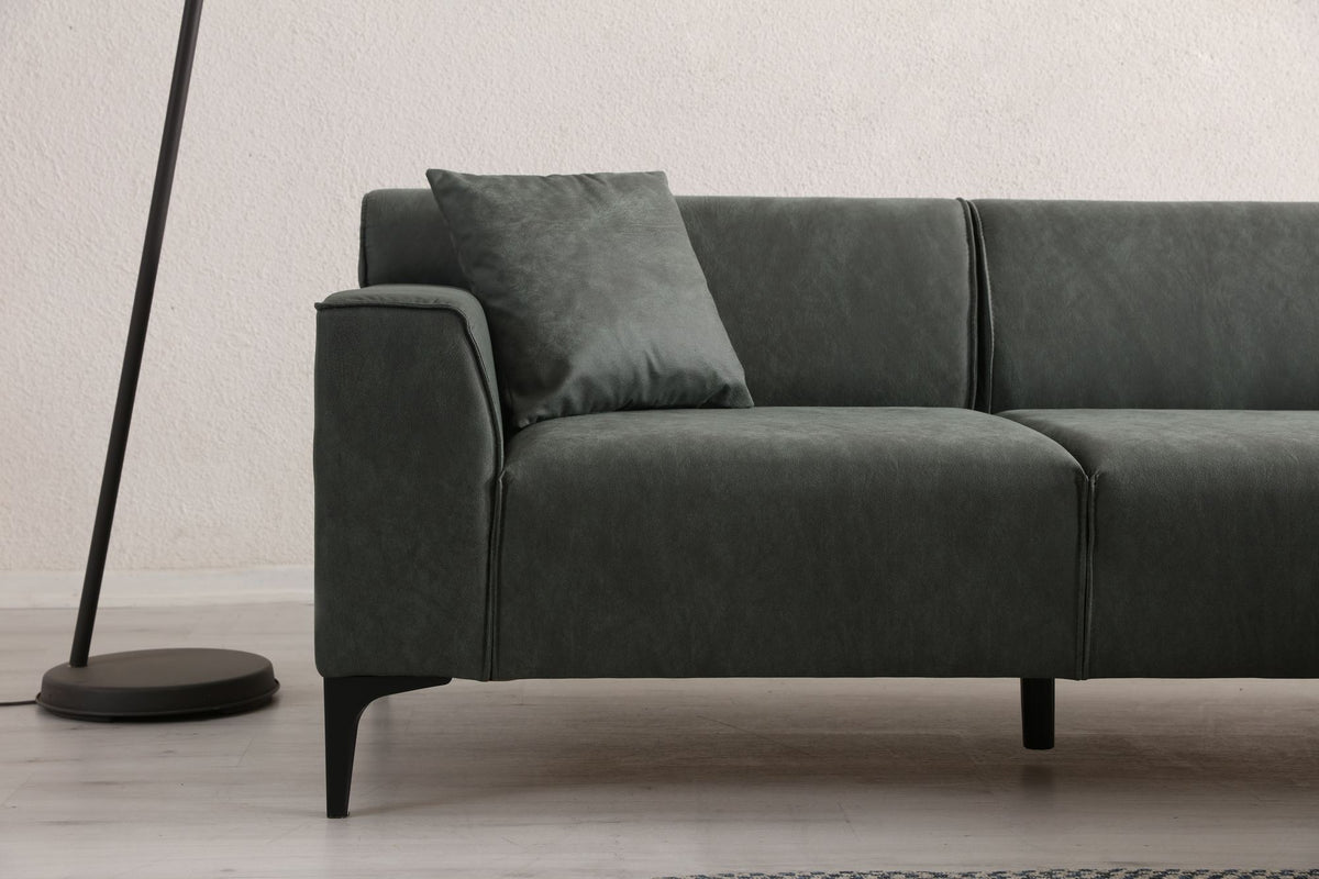 Γωνιακός Καναπές Artemonas Δεξιά Γωνία Πράσινο 250x145x69 εκ.
