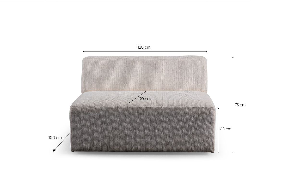 Γωνιακός Καναπές Pappados Δεξιά Γωνία Λευκό 100x145x75 εκ. Κωδ. O2