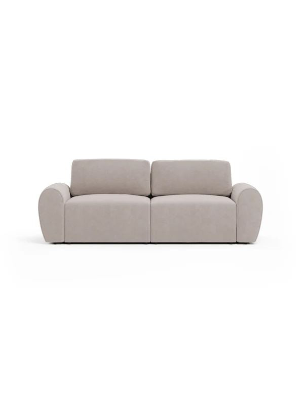 Τριθέσιος Καναπές Peristera Εκρού 230x105x87 εκ. Μασίφ Ξύλου - Pakobazaar