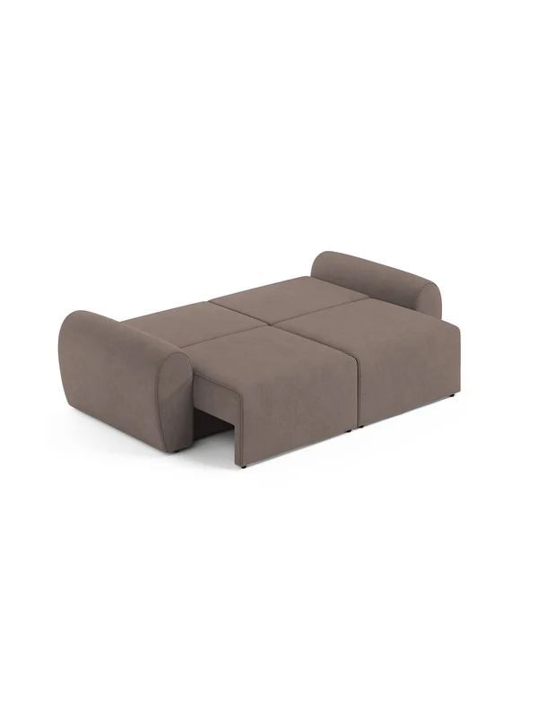 Τριθέσιος Καναπές Peristera Καφέ 230x105x87 εκ. Μασίφ Ξύλου - Pakobazaar