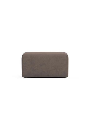 Πουφ Thasos Καφέ 90x60x46 εκ. Μασίφ Ξύλου