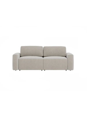 Τριθέσιος Καναπές Sykamia Εκρού 220x105x87 εκ. Μασίφ Ξύλου