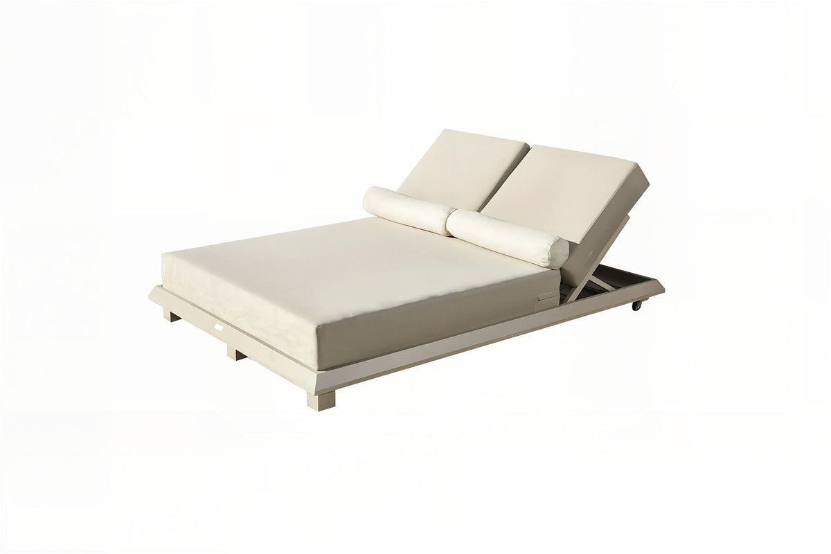 Ξαπλώστρα Κήπου Apoikia Μπεζ 150x212x36 εκ. - Pakobazaar