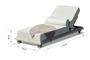 Ξαπλώστρα Κήπου Adamas Μπεζ 70x212x36 εκ. - Pakobazaar