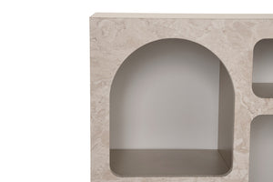 Κονσόλα Vorias Travertine - Αμμόλιθος 80x37x74 εκ. Μελαμίνης