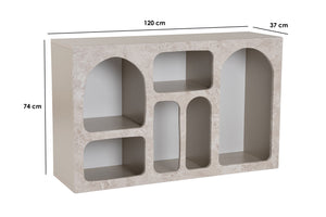 Κονσόλα Ostria Travertine - Αμμόλιθος 120x37x74 εκ. Μελαμίνης - Pakobazaar