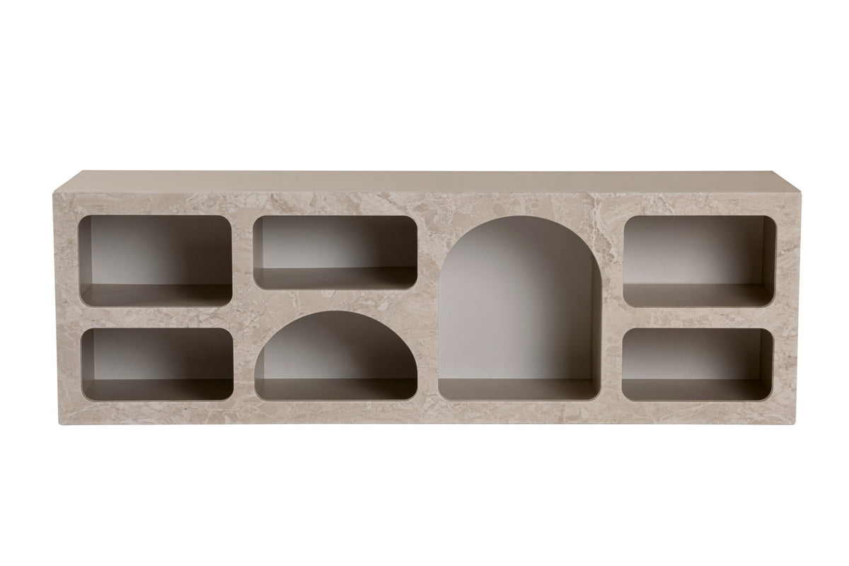 Κονσόλα Nas Travertine - Αμμόλιθος 160x40x51 εκ. Μελαμίνης