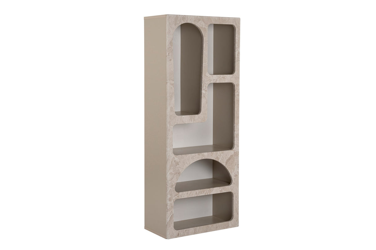 Βιβλιοθήκη Sirokos Travertine - Αμμόλιθος 60x32x150 εκ. Μελαμίνης