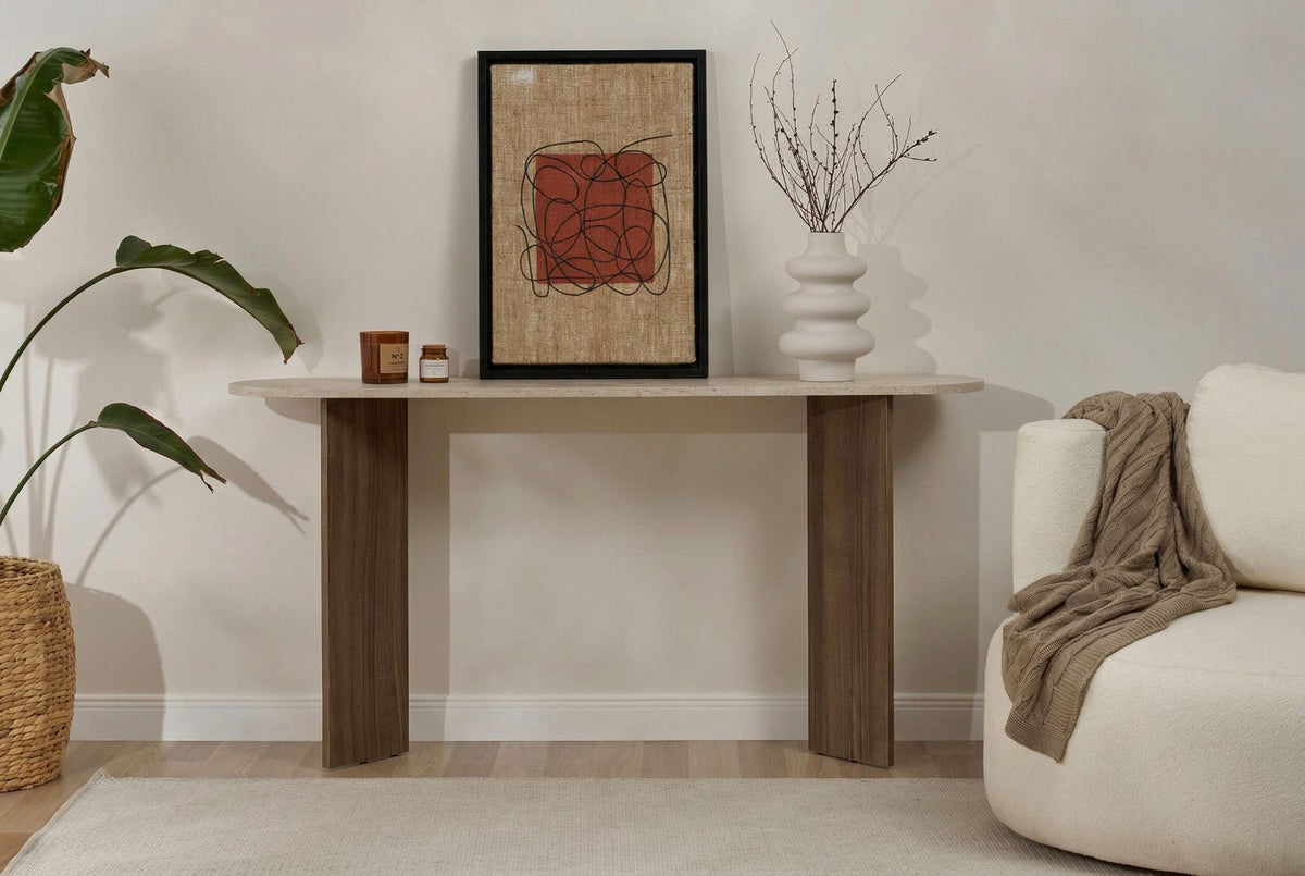 Μπουφές Koutavos Travertine - Καρυδί Venezia 150x35x75 εκ. Μελαμίνης