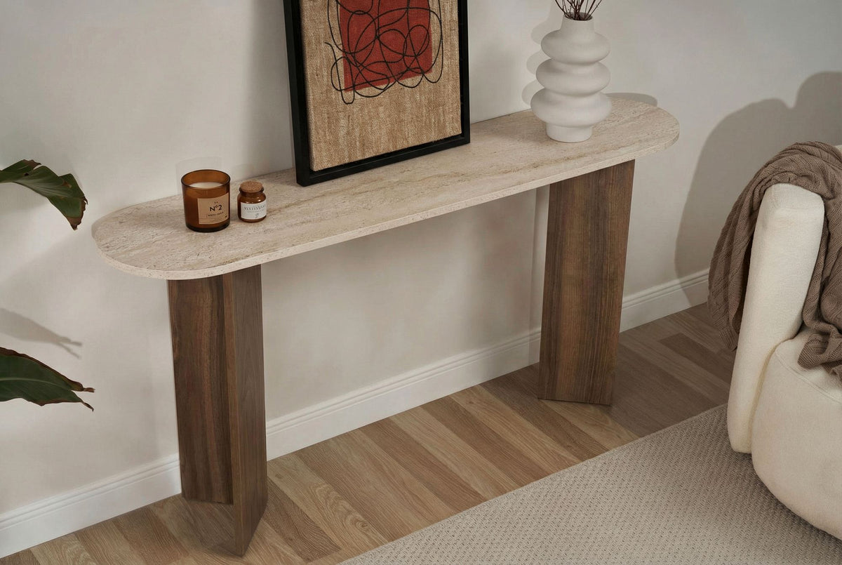 Μπουφές Koutavos Travertine - Καρυδί Venezia 150x35x75 εκ. Μελαμίνης