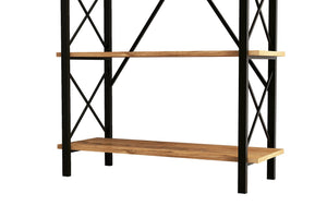 Βιβλιοθήκη Agiofyllo Ατλαντικό Πεύκο - Μαύρο 90x33.5x180 εκ. Μελαμίνης