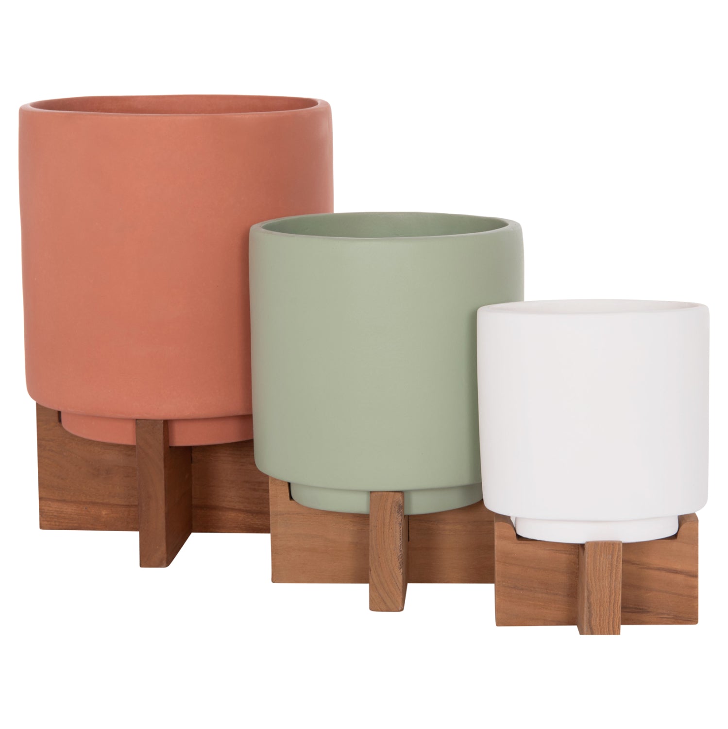 ΣΕΤ 3 ΓΛΑΣΤΡΕΣ ΜΕ TEAK ΒΑΣΕΙΣ TANTI HM4685 FIBER CEMENT ΣΕ 3 ΧΡΩΜΑΤΑ - Pakobazaar