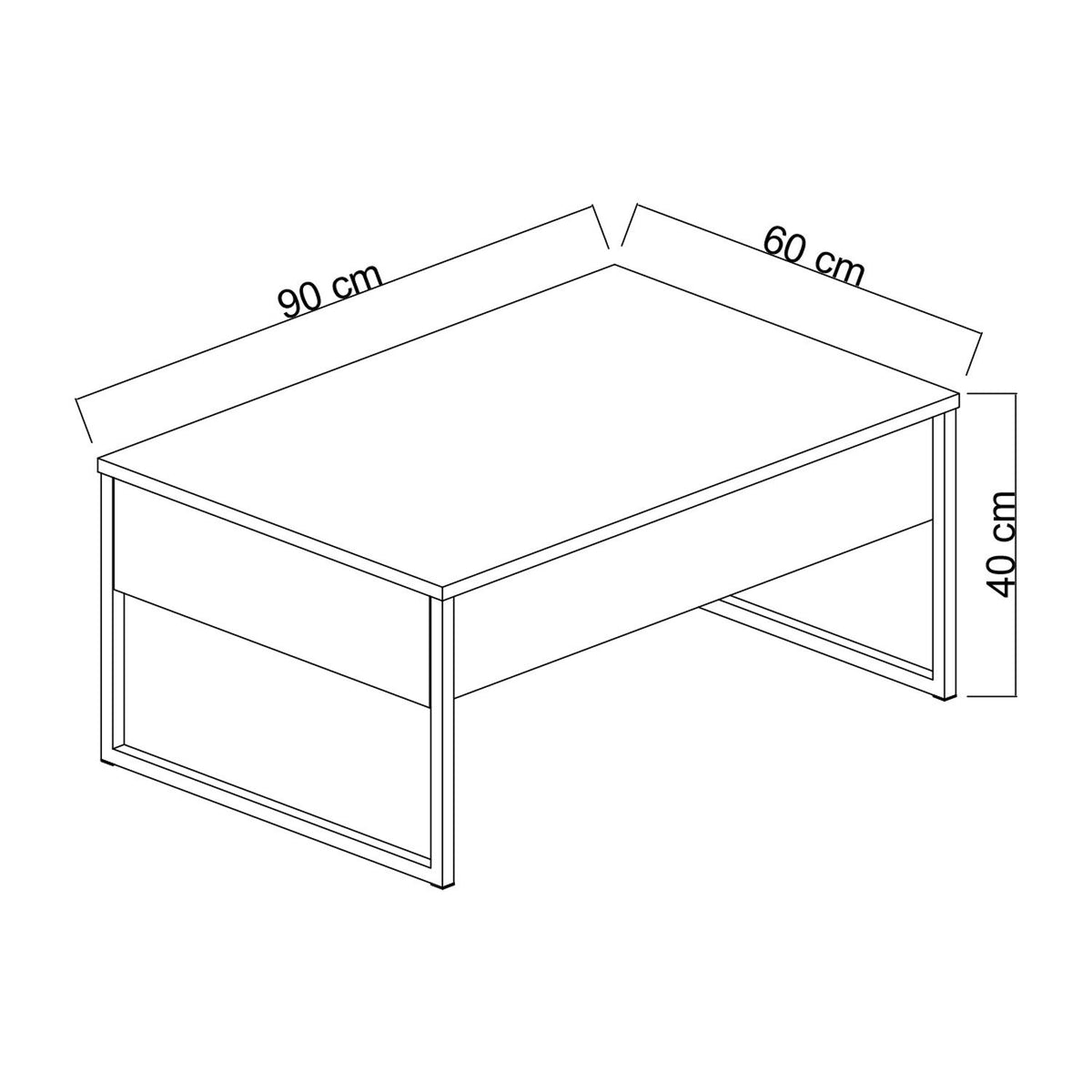 Σετ Σαλονιού Fournoi Λευκό - Χρυσό 180x30x47 εκ. Μελαμίνης