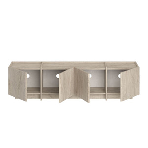 Έπιπλο Τηλεόρασης Psara Με Soft-Close Travertine 180x35x46 εκ. Μελαμίνης