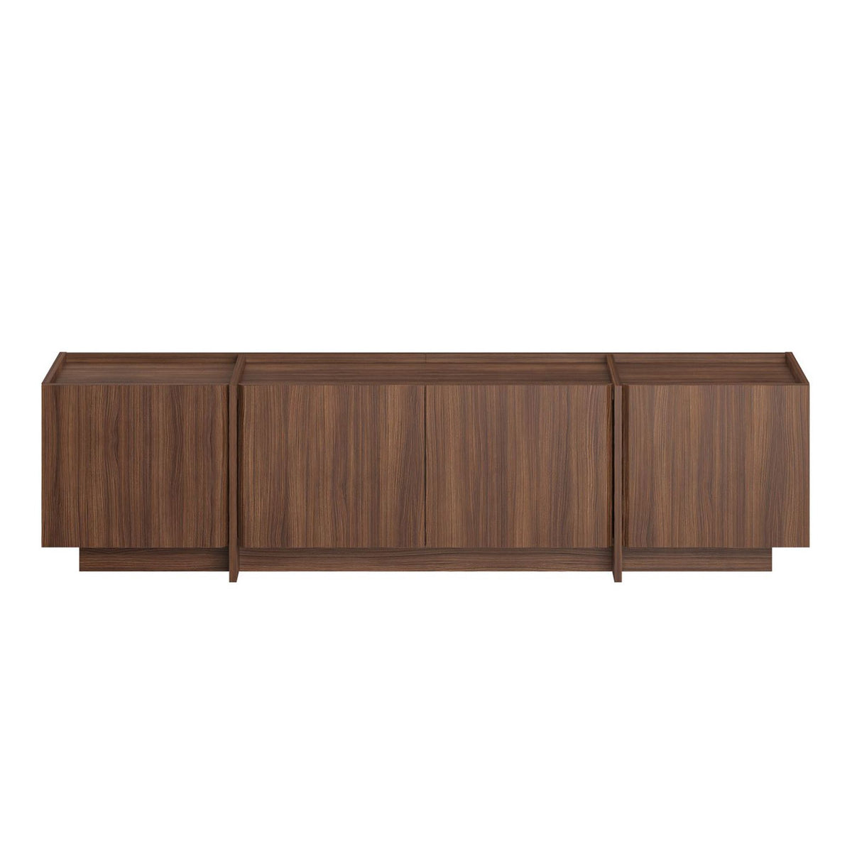 Έπιπλο Τηλεόρασης Psara Με Soft-Close Καρυδί Milano 180x35x46 εκ. Μελαμίνης - Pakobazaar