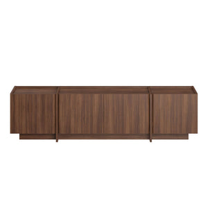 Έπιπλο Τηλεόρασης Psara Με Soft-Close Καρυδί Milano 180x35x46 εκ. Μελαμίνης - Pakobazaar