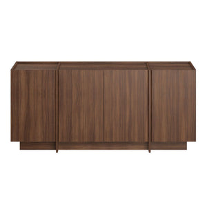 Κονσόλα Oinousses Με Ράφια Καρυδί Milano 180x45x80 εκ. Μελαμίνης