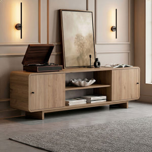 Έπιπλο Τηλεόρασης Mastichari Με Soft-Close Δρυς 180x34x52 εκ. Μελαμίνης