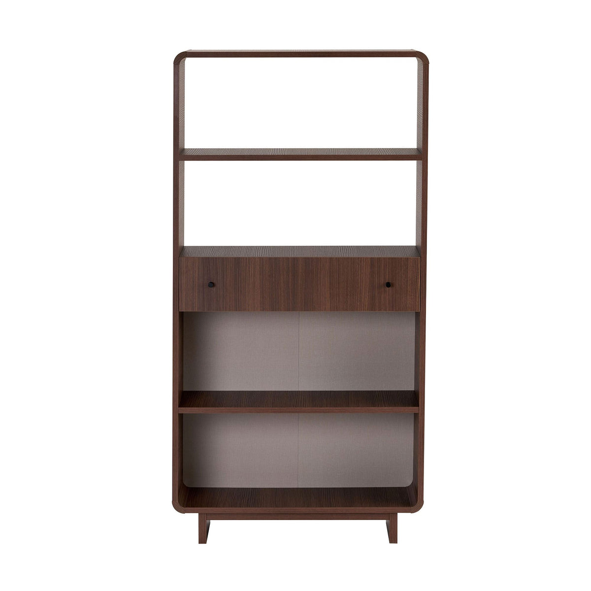 Βιβλιοθήκη Marmari Με Soft-Close Καρυδί 78x34x153 εκ. Μελαμίνης