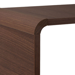 Βιβλιοθήκη Marmari Με Soft-Close Καρυδί 78x34x153 εκ. Μελαμίνης