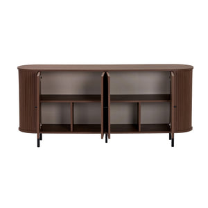 Κονσόλα Diosmos Με Soft-Close Καρυδί 180x40x80 εκ. Μελαμίνης