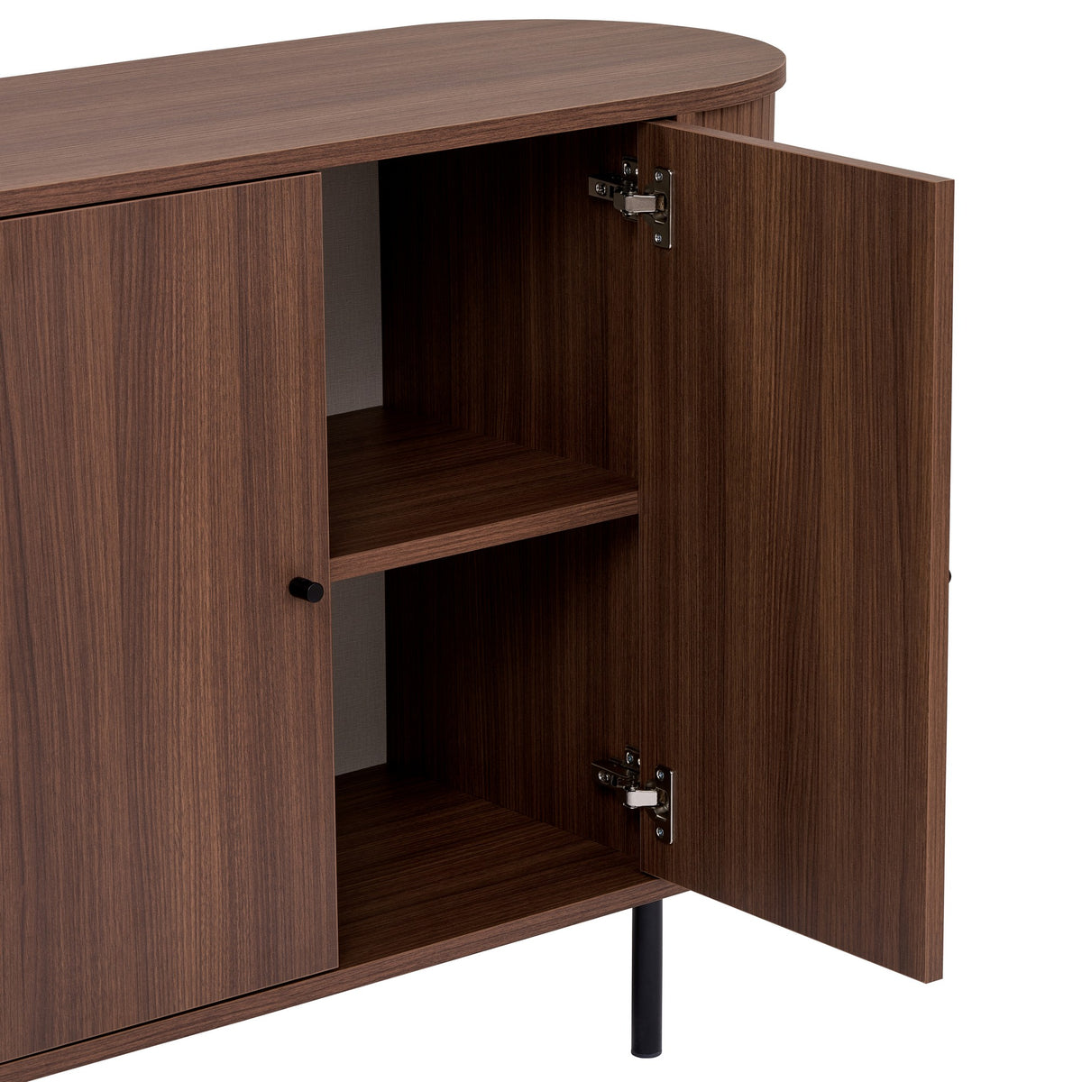 Κονσόλα Diosmos Με Soft-Close Καρυδί 180x40x80 εκ. Μελαμίνης