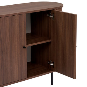 Κονσόλα Diosmos Με Soft-Close Καρυδί 180x40x80 εκ. Μελαμίνης
