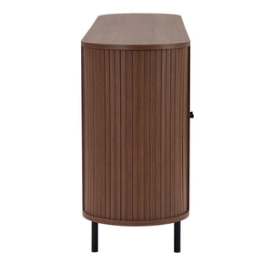 Κονσόλα Diosmos Με Soft-Close Καρυδί 180x40x80 εκ. Μελαμίνης