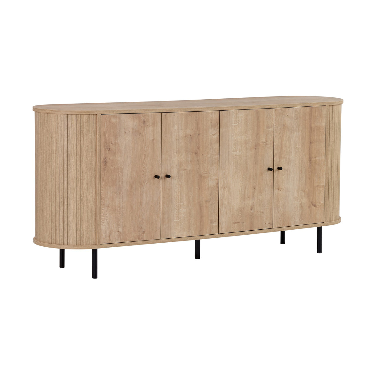 Κονσόλα Diosmos Με Soft-Close Δρυς Sapphire 180x40x80 εκ. Μελαμίνης - Pakobazaar