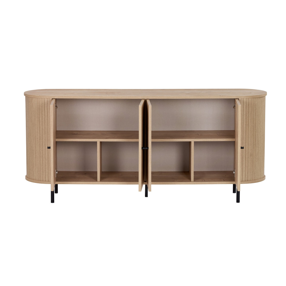 Κονσόλα Diosmos Με Soft-Close Δρυς Sapphire 180x40x80 εκ. Μελαμίνης - Pakobazaar