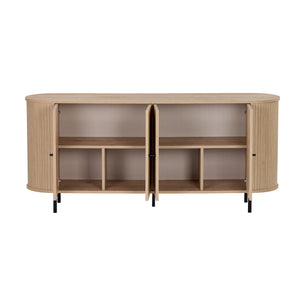 Κονσόλα Diosmos Με Soft-Close Δρυς Sapphire 180x40x80 εκ. Μελαμίνης - Pakobazaar