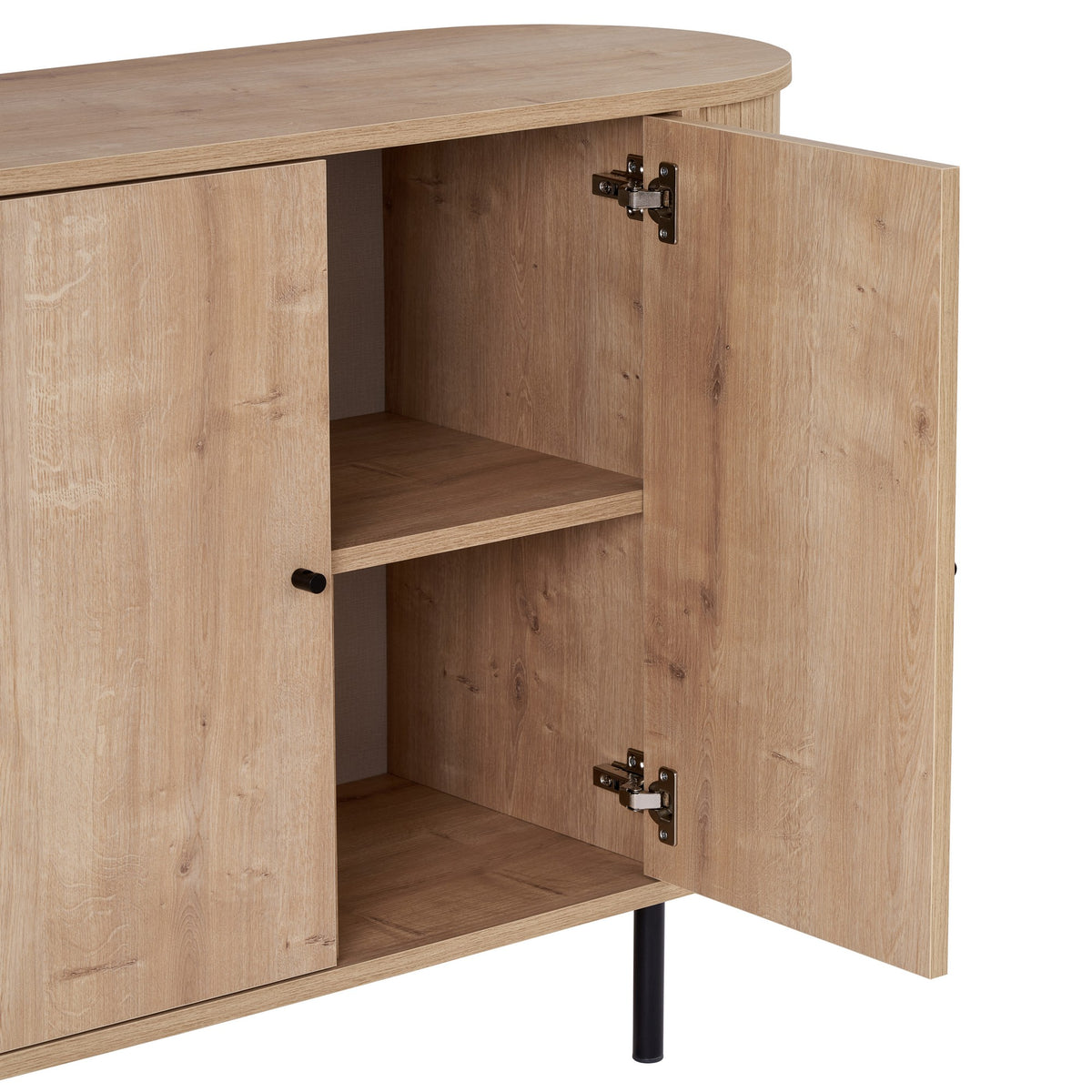 Κονσόλα Diosmos Με Soft-Close Δρυς Sapphire 180x40x80 εκ. Μελαμίνης - Pakobazaar