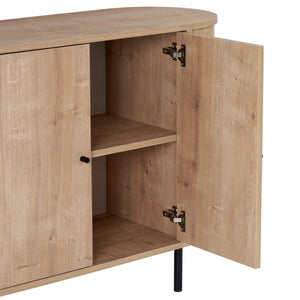 Κονσόλα Diosmos Με Soft-Close Δρυς Sapphire 180x40x80 εκ. Μελαμίνης - Pakobazaar